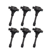 6PCS Ignition Coil Compatible with Infiniti FX35 2009-2012 M35 2009-2010 Nissan 350Z 2007-2009 Altima 2007-2012 Murano 2009-2015 22448JA10C 61050137 UF550